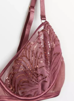 Boudoir Collection Mauve Embroidery Bra 32DD